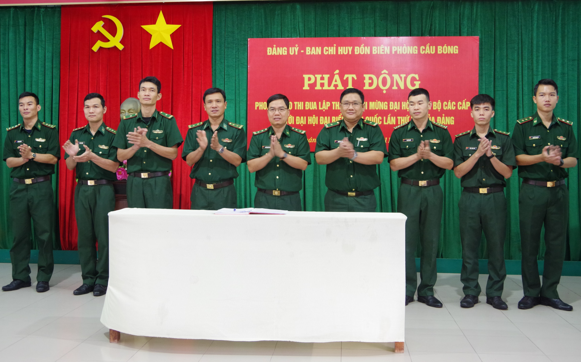 Đảng ủy, Ban Chỉ huy đơn vị phát động phong trào thi đua lập thành tích chào mừng đại hội đảng các cấp nhiệm kỳ 2025 - 2030.