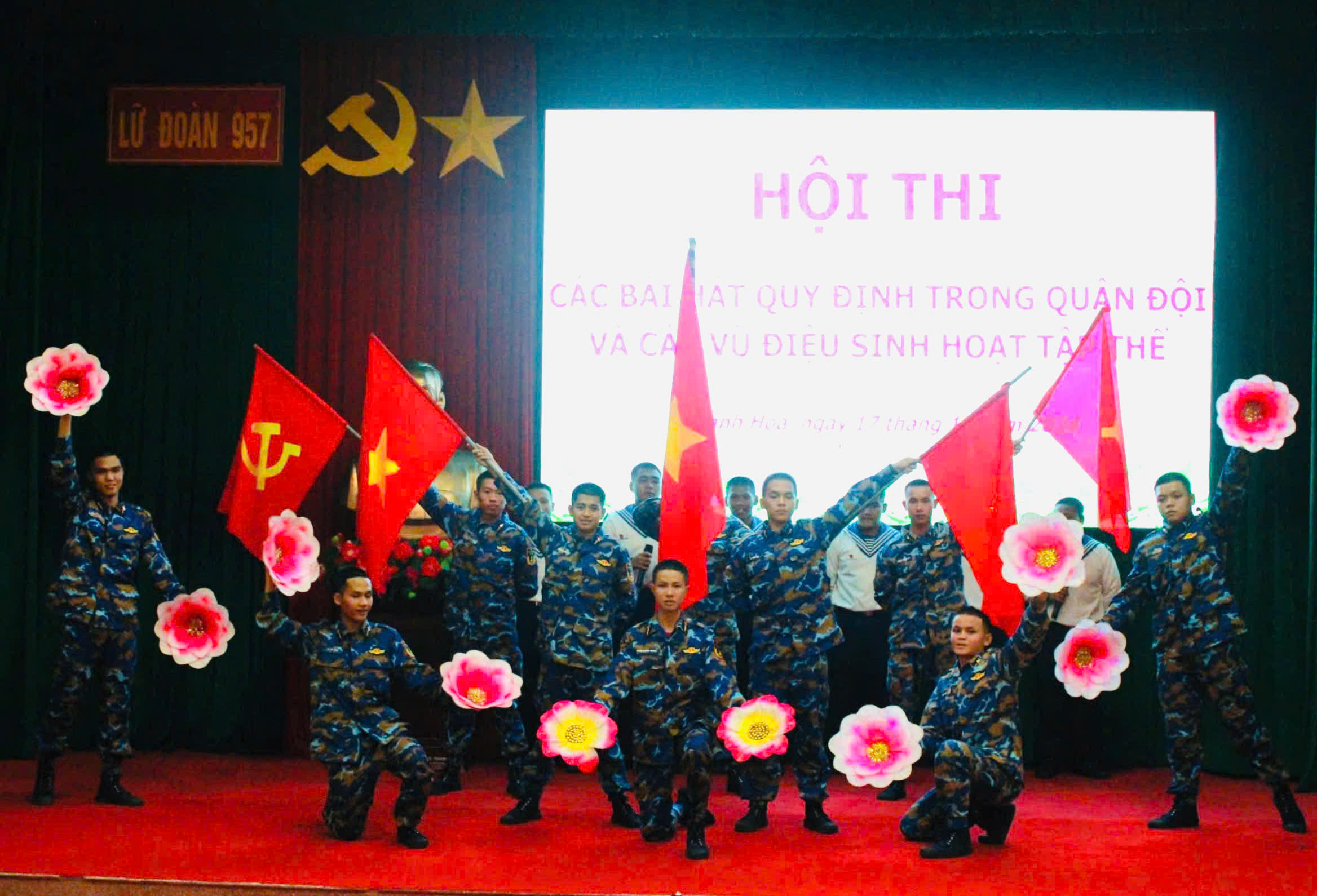 Lữ đoàn 957, Vùng 4 Hải quân: Hội thi hát các bài hát quy định trong Quân đội và vũ điệu sinh hoạt tập thể
