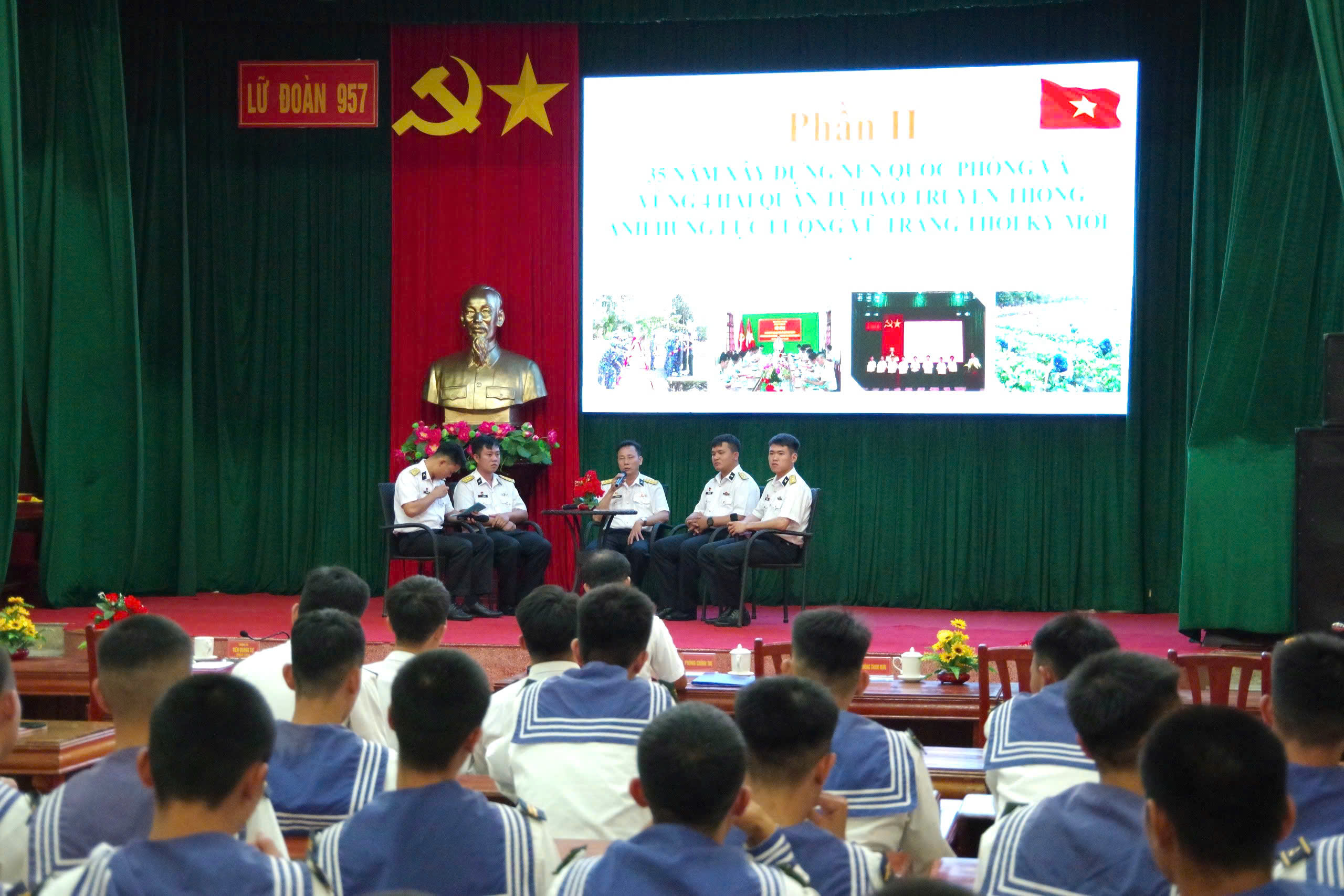 Lữ đoàn 957, Vùng 4 Hải quân: Tọa đàm chủ đề "80 năm Vinh quang hào hùng - Tiếp bước cha anh"