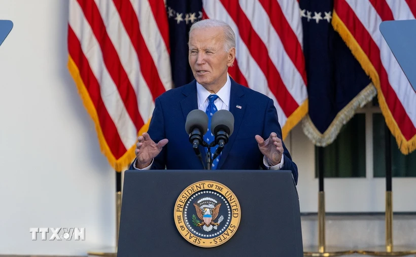 Tổng thống Joe Biden phát biểu tại Nhà Trắng. (Ảnh: THX/TTXVN)

