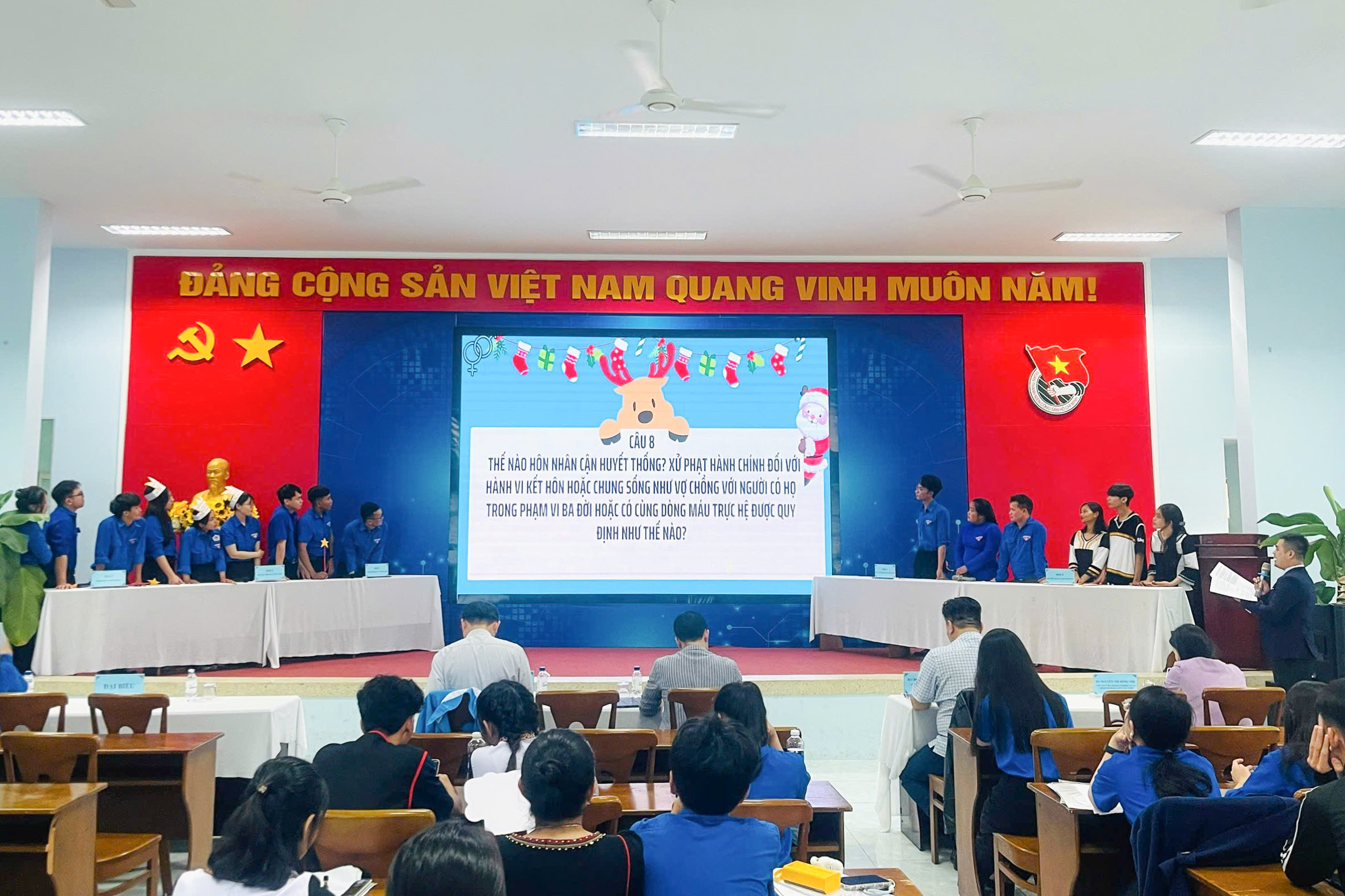 Tổ chức hội thi tìm hiểu kiến thức pháp luật, tuyên truyền giảm thiểu tình trạng tảo hôn và hôn nhân cận huyết thống