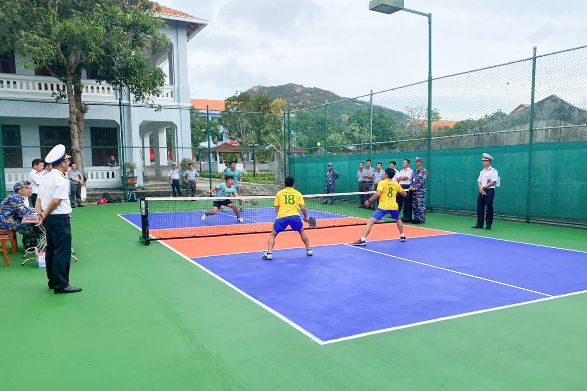 Các đội thi đấu pickleball.