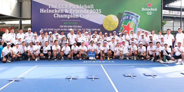 80 vận động viên tham gia Giải The CCS Pickleball Heineken & Friends 2025 Champion 