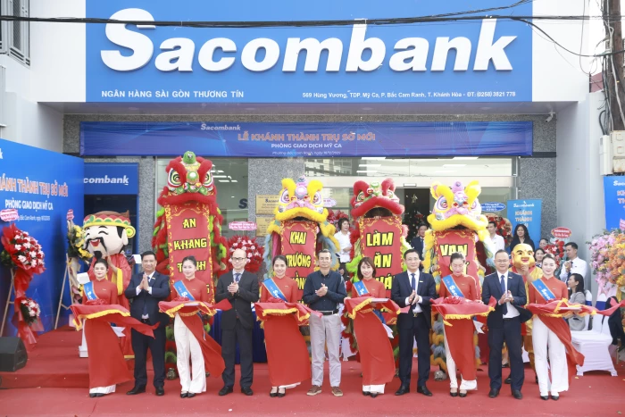 Sacombank khánh thành trụ sở mới của Phòng Giao dịch Mỹ Ca