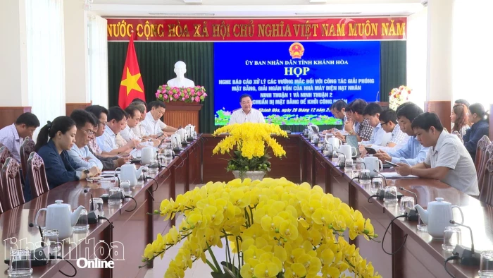 Khẩn trương xử lý các vướng mắc trong triển khai Dự án Nhà máy điện hạt nhân Ninh Thuận