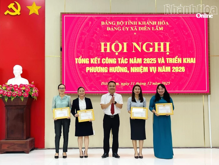 Đảng ủy xã Diên Lâm triển khai nhiệm vụ năm 2026