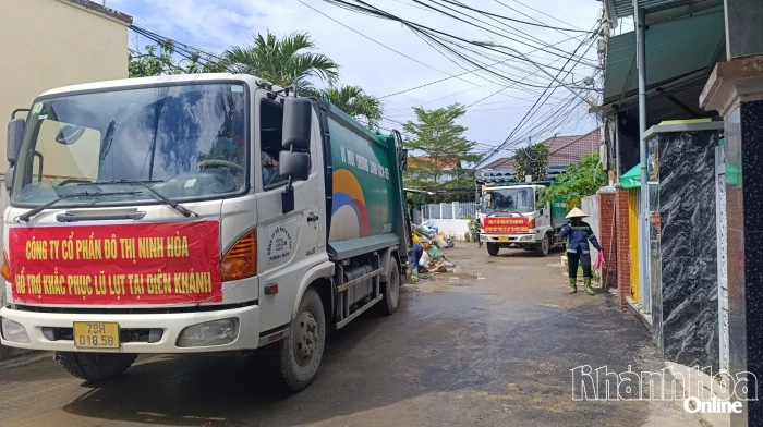 Huy động thêm các đơn vị hỗ trợ thu gom rác tại khu vực Nha Trang, Diên Điền, Diên Khánh