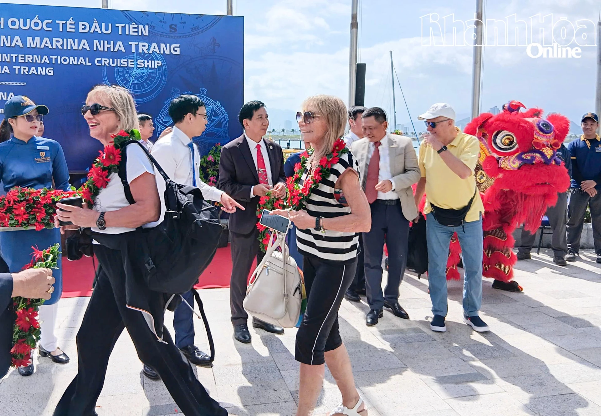 Tourists were excited to arrive at Ana Marina Nha Trang to begin their journey exploring Khanh Hoa tourism.