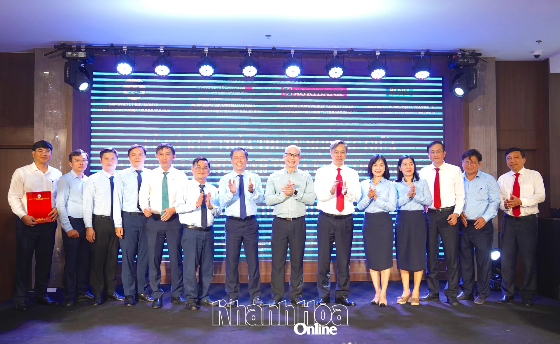 Representatives of the organizations posing for group photo