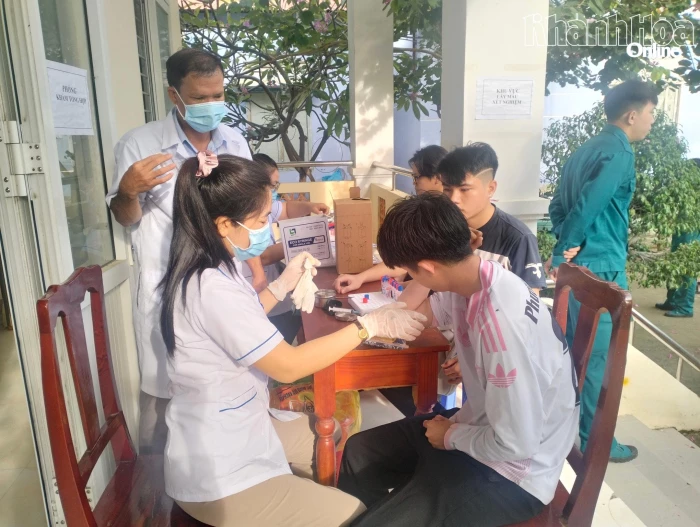 Xã Ninh Hải tổ chức khám sức khỏe nghĩa vụ quân sự năm 2026