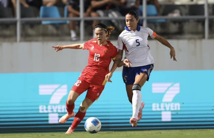 Tuyển nữ Việt Nam thua Philippines 0-1 ở phút bù giờ