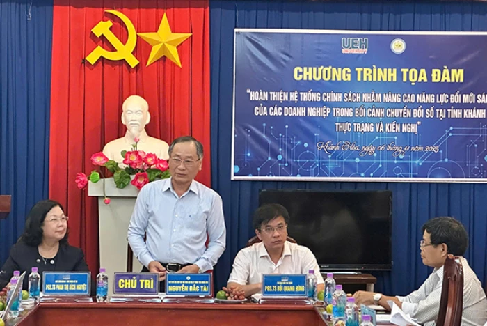 UEH đồng hành cùng tỉnh Khánh Hòa hoàn thiện chính sách nâng cao năng lực đổi mới sáng tạo của doanh nghiệp trong bối cảnh chuyển đổi số