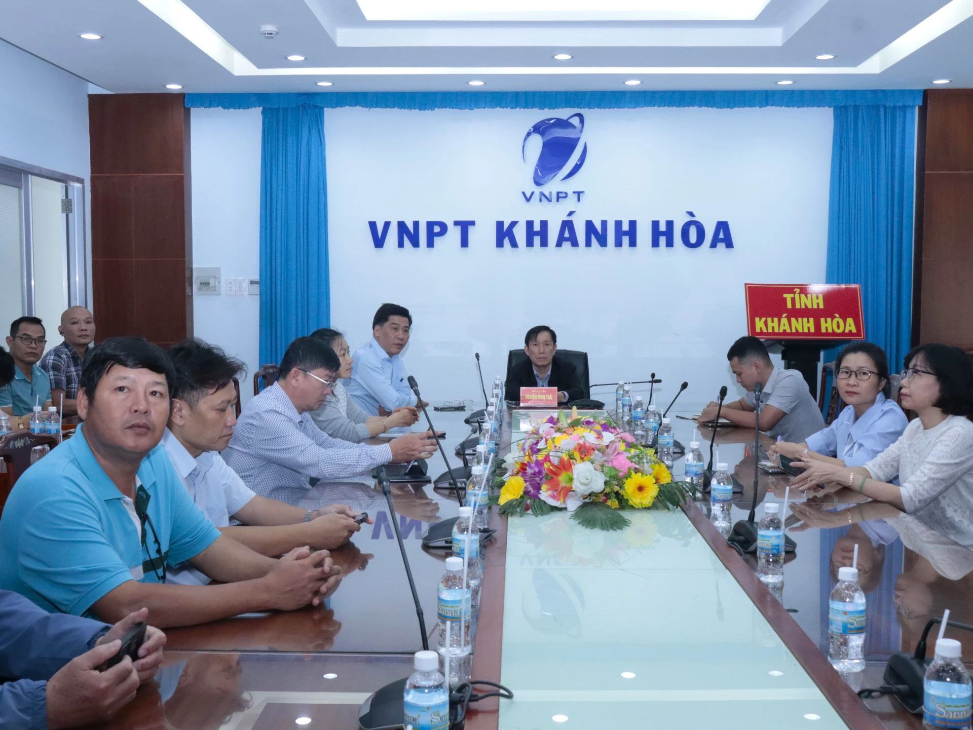 Quang cảnh hội nghị tại điểm cầu Kh&aacute;nh H&ograve;a