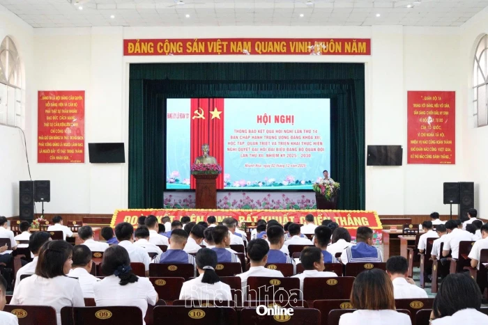 Đảng ủy Lữ đoàn 101 thông báo nhanh kết quả Hội nghị lần thứ 14 Ban Chấp hành Trung ương Đảng khóa XIII