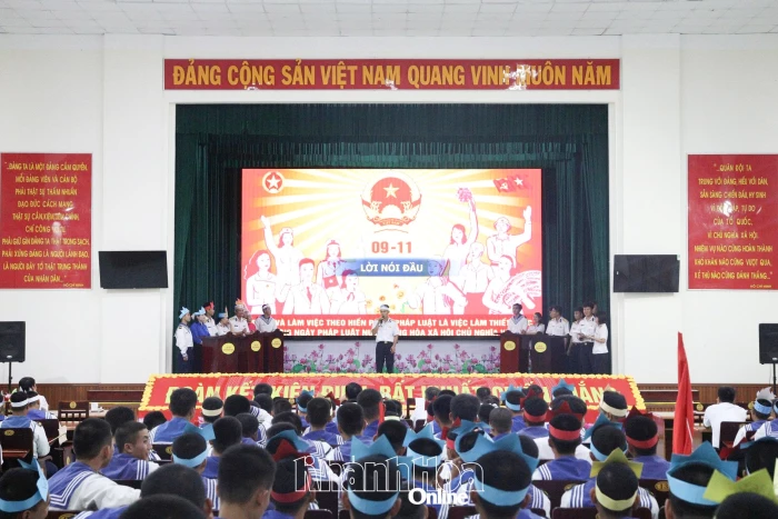 Lữ đoàn 101 tổ chức hội thi tìm hiểu pháp luật năm 2025