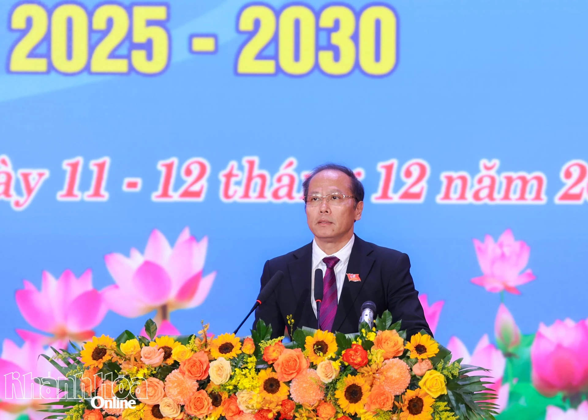 Đồng chí Nguyễn Khắc Hà phát biểu chỉ đạo đại hội.
