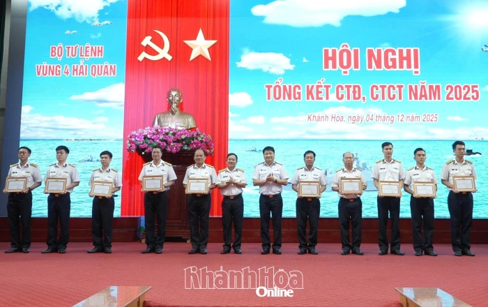 Vùng 4 Hải quân tổng kết công tác đảng, công tác chính trị năm 2025