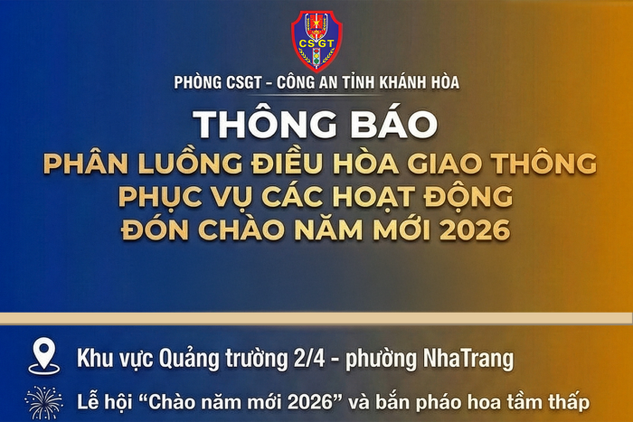 [Infographic] Phân luồng điều hoà giao thông phục vụ các hoạt động đón chào năm mới 2026