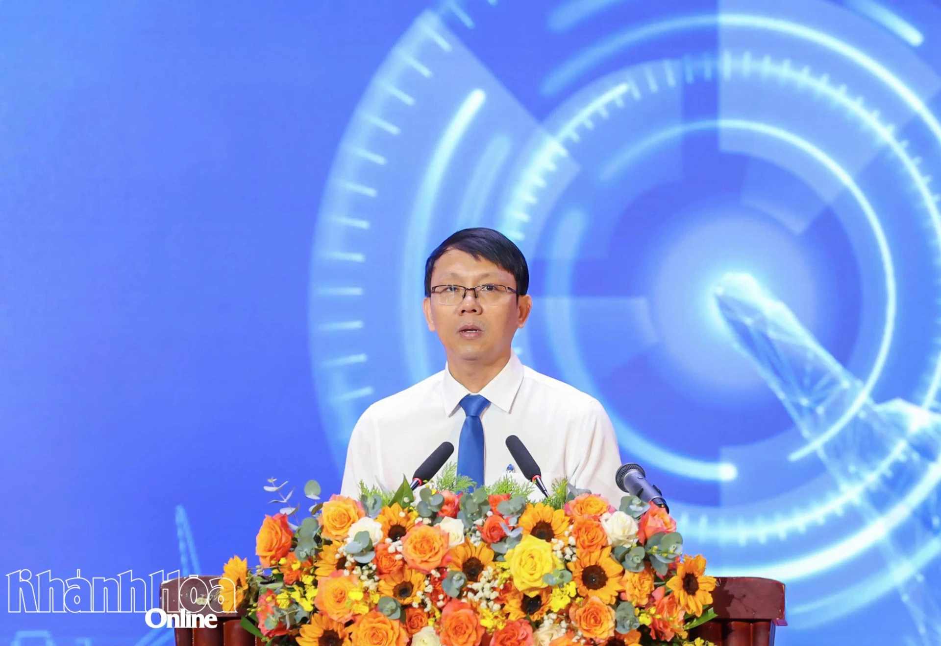 Phó Chủ tịch UBND tỉnh Nguyễn Thanh Hà phát biểu tại lễ khai mạc.