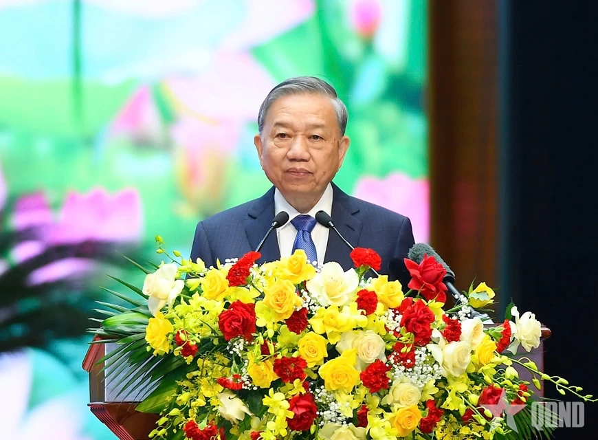 Tổng Bí thư Tô Lâm, Bí thư Quân ủy Trung ương. 