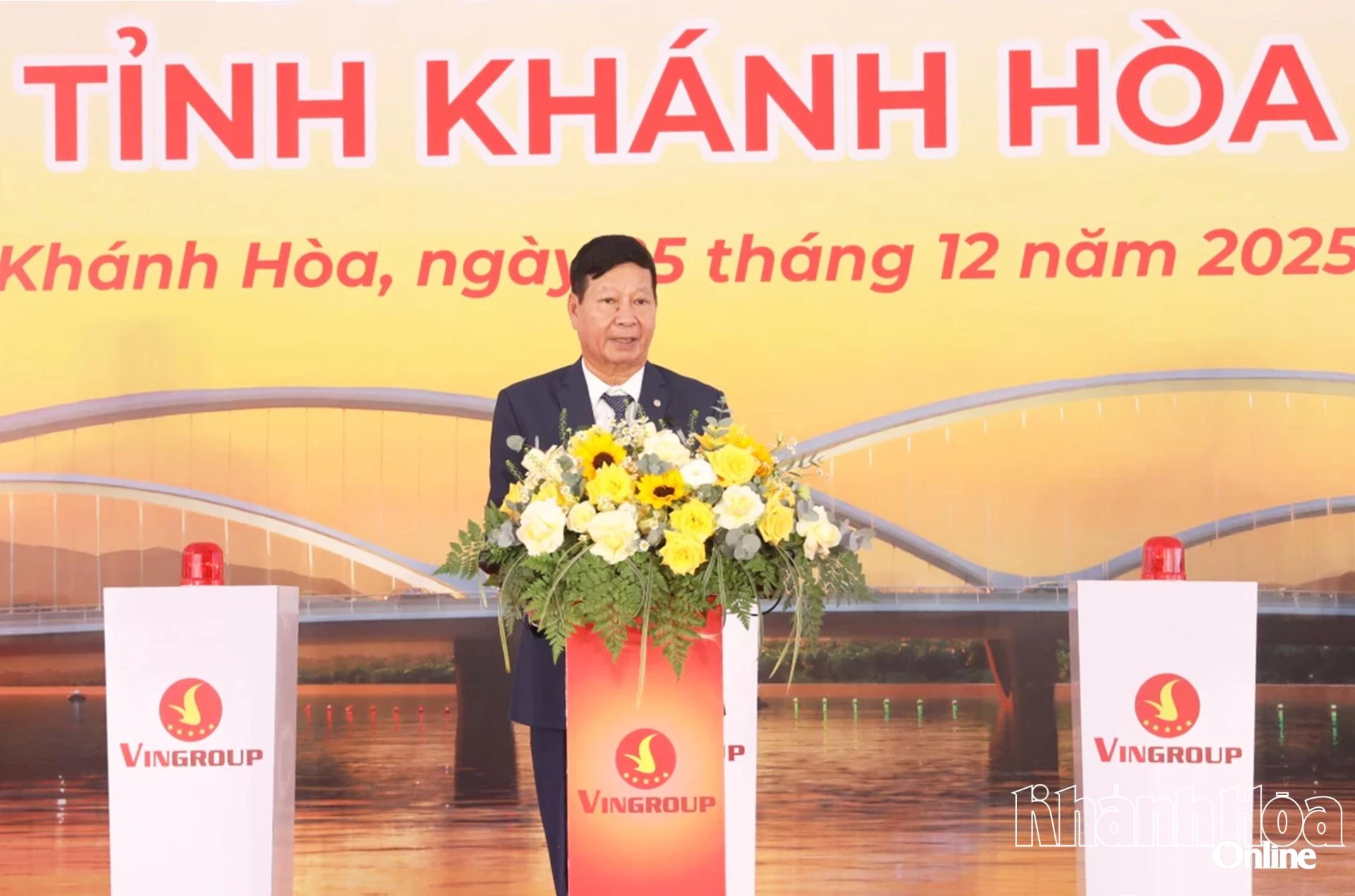 Ông Lê Khắc Hiệp - Phó Chủ tịch Tập đoàn Vingroup phát biểu tại buổi lễ.