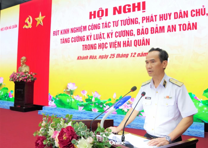 Học viện Hải quân tổ chức hội nghị về công tác tư tưởng