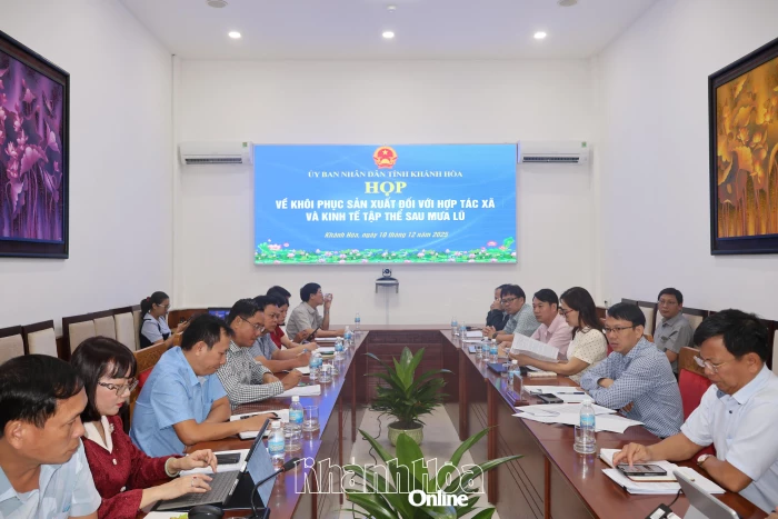 Tập trung khôi phục sản xuất đối với các hợp tác xã sau mưa lũ