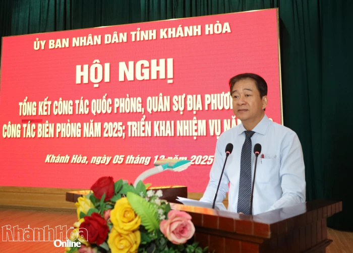 Khánh Hòa tổng kết công tác quốc phòng, quân sự địa phương, công tác biên phòng năm 2025