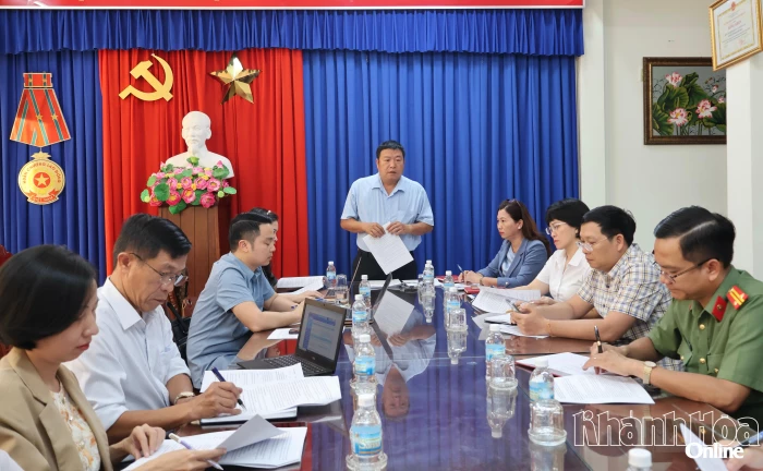 Ban Tuyên giáo và Dân vận Tỉnh ủy Khánh Hòa họp rà soát công tác chuẩn bị hội thảo khoa học quốc gia 