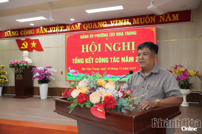 Đảng ủy phường Tây Nha Trang tổng kết công tác năm 2025