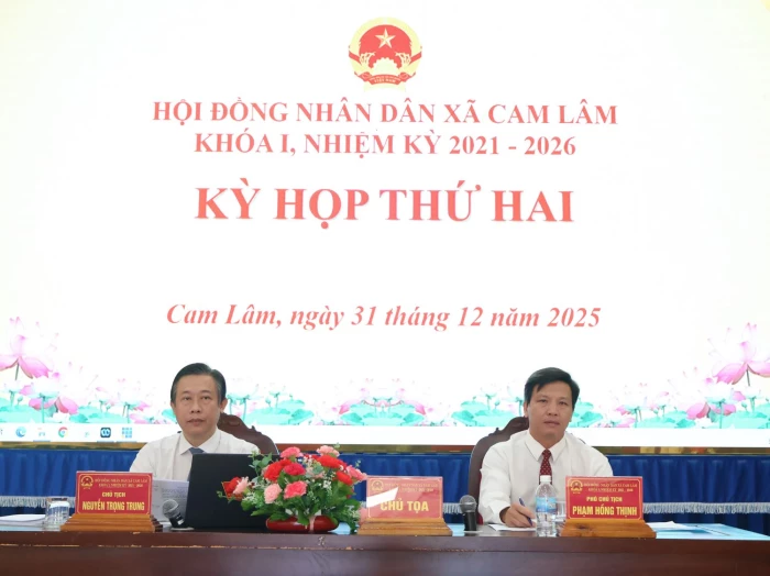 Kỳ họp thứ 2, HĐND xã Cam Lâm khóa I