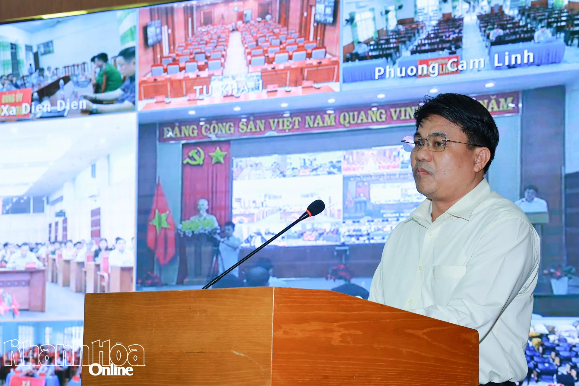 Lãnh đạo Sở Nông nghiệp và Môi trường báo cáo tổng kết công tác phòng chống thiên tai năm 2025.