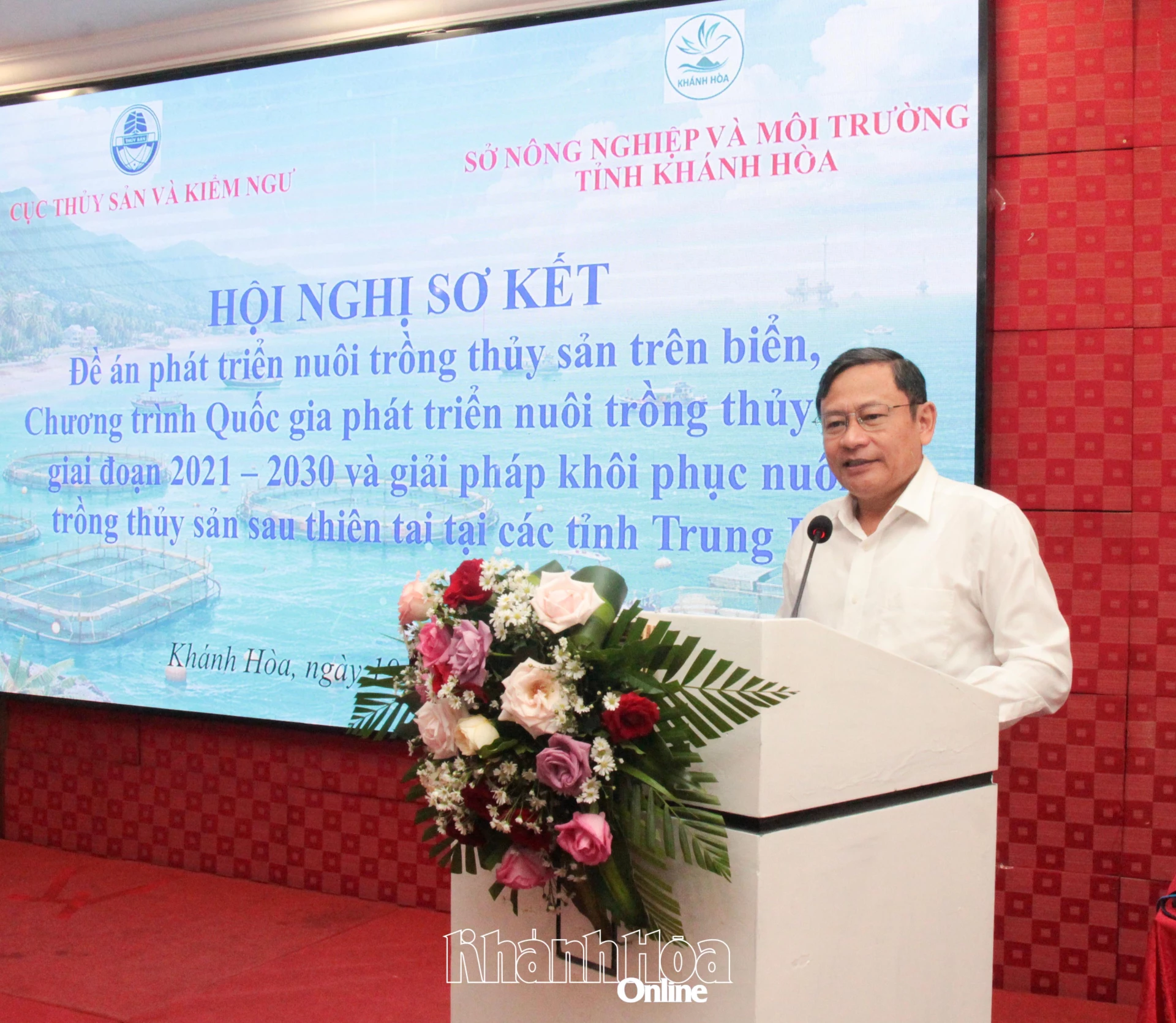 Lãnh đạo Cục Thủy sản và Kiểm ngư phát biểu tại hội nghị