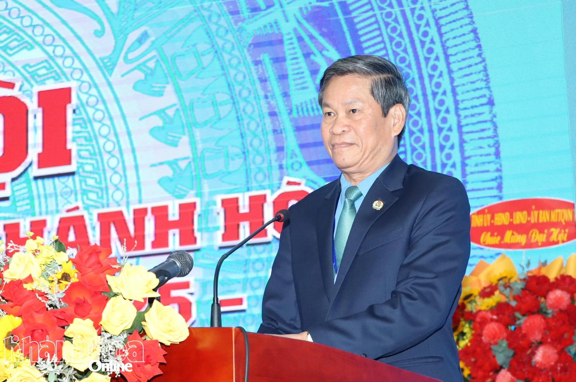 Đồng chí Huỳnh Thanh Xuân phát biểu tại đại hội.