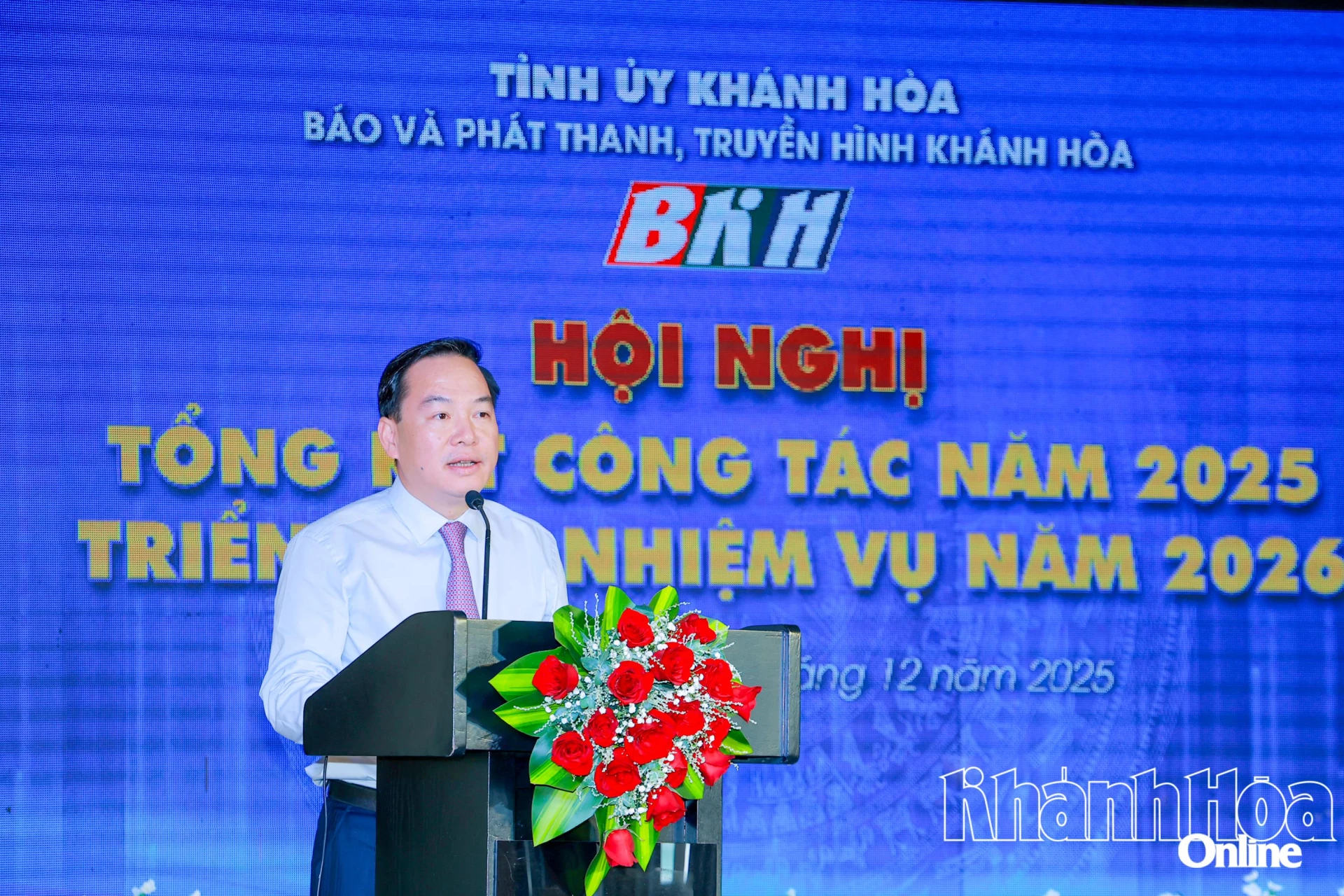 Đồng chí Hồ Xuân Trường phát biểu chỉ đạo tại hội nghị. 