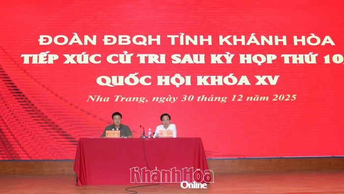 Đại biểu Quốc hội tỉnh Khánh Hòa tiếp xúc cử tri phường Nha Trang