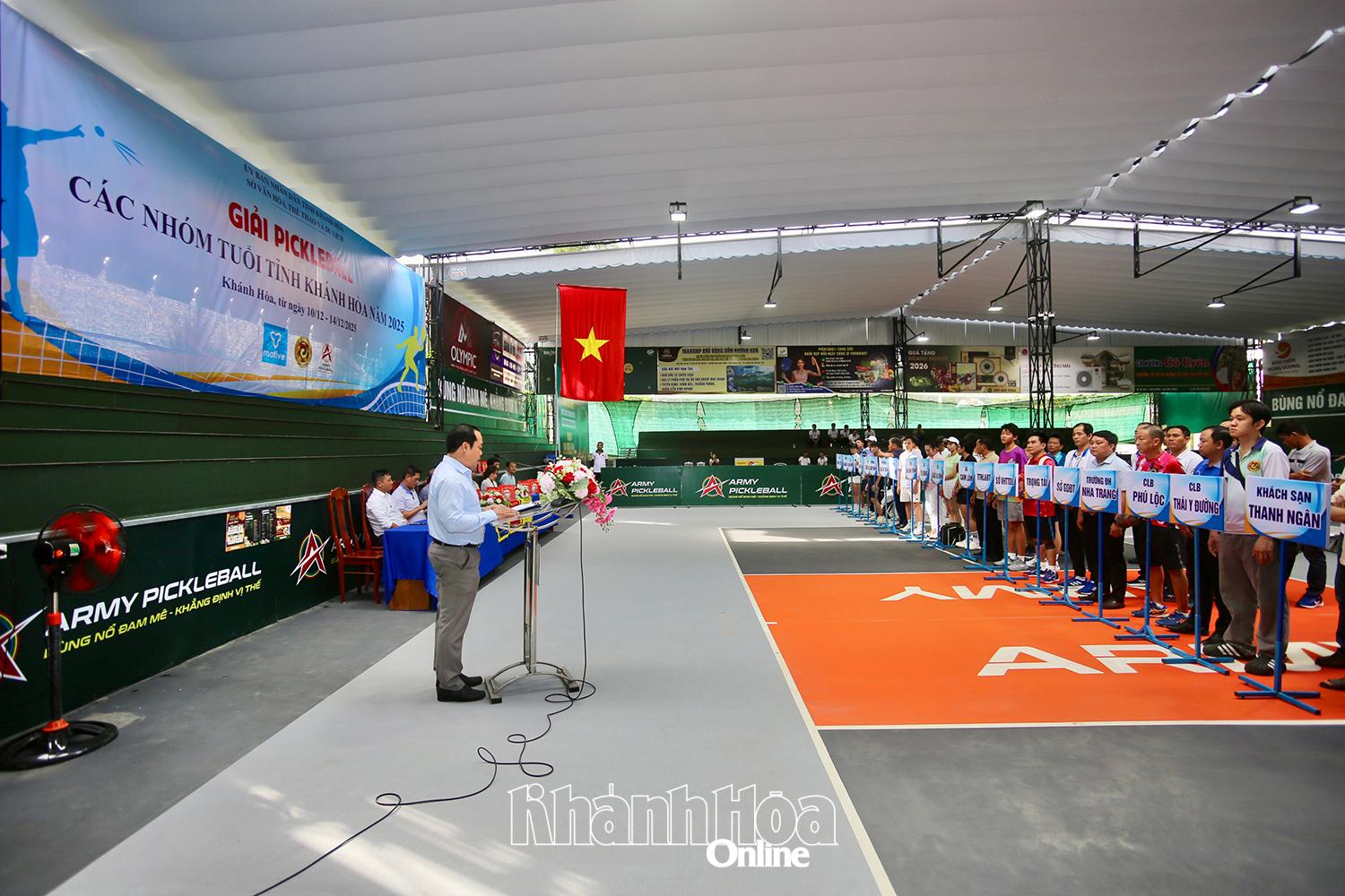Lễ khai mạc Giải Pickleball các nhóm tuổi tỉnh Khánh Hòa 2025.