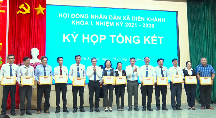 HĐND xã Diên Khánh khóa I tổng kết công tác nhiệm kỳ 2021 - 2026