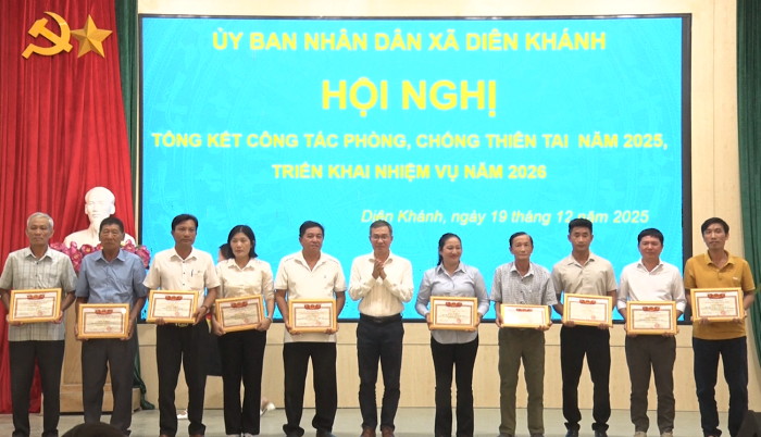 Xã Diên Khánh tổng kết công tác phòng, chống thiên tai năm 2025 