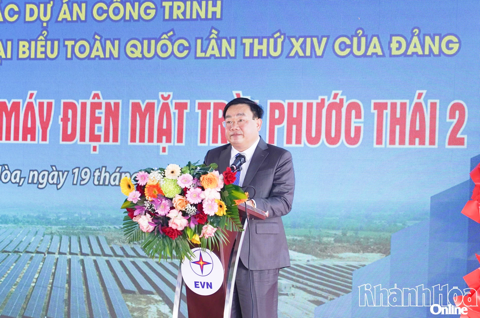 Đồng chí Trịnh Minh Hoàng - Phó Chủ tịch UBND tỉnh phát biểu tại buổi lễ.