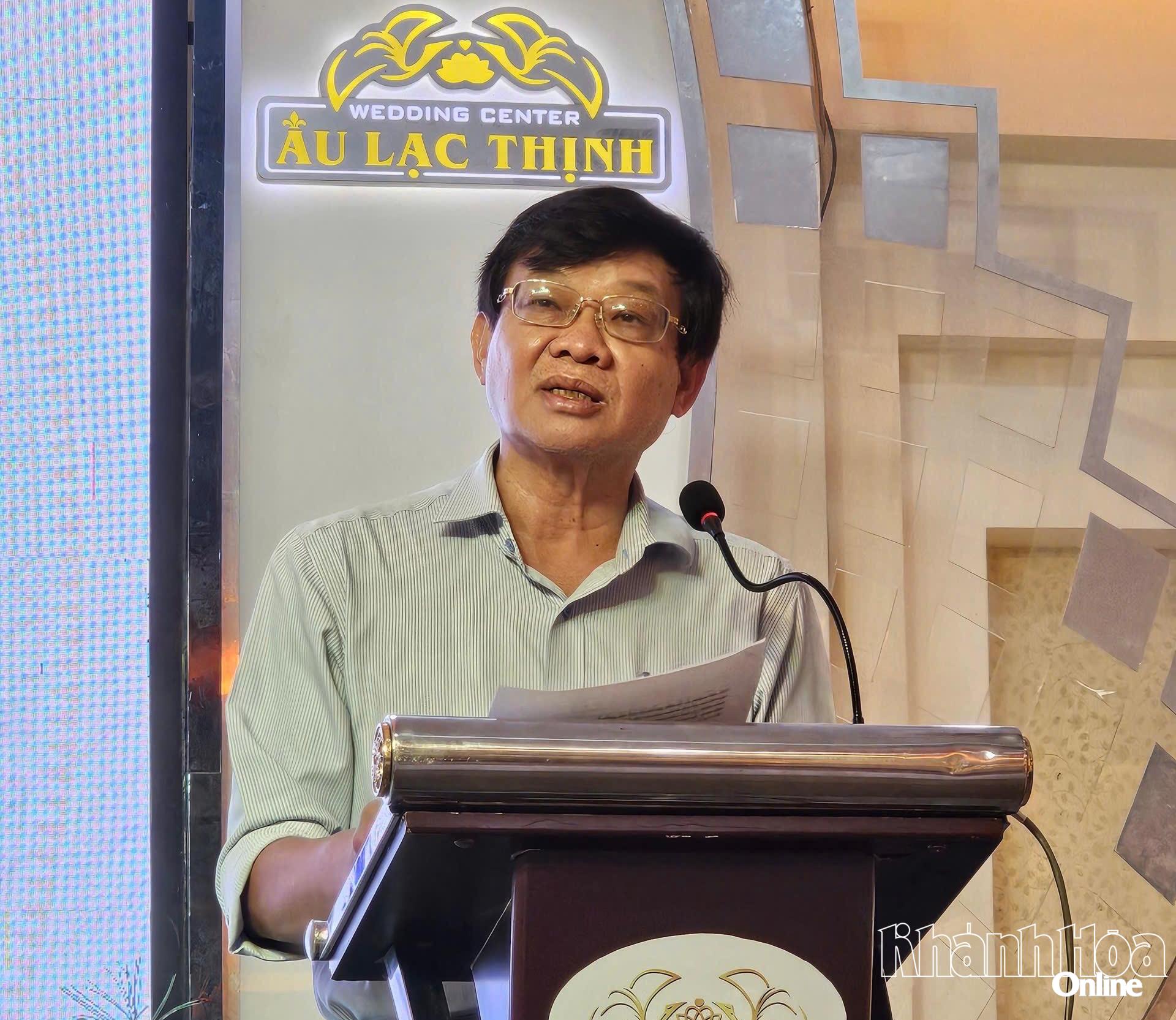 Lãnh đạo Sở Y tế phát biểu tại lễ mít tinh.