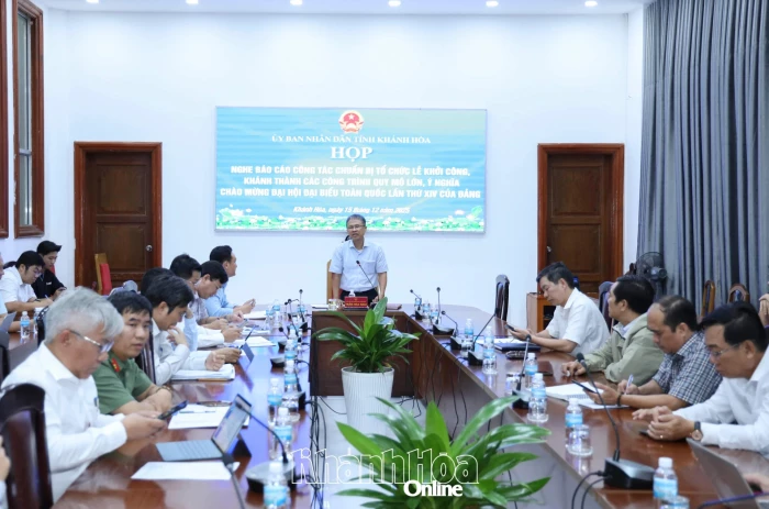 Khẩn trương hoàn thành công tác chuẩn bị cho lễ khởi công, khánh thành các dự án chào mừng Đại hội XIV của Đảng