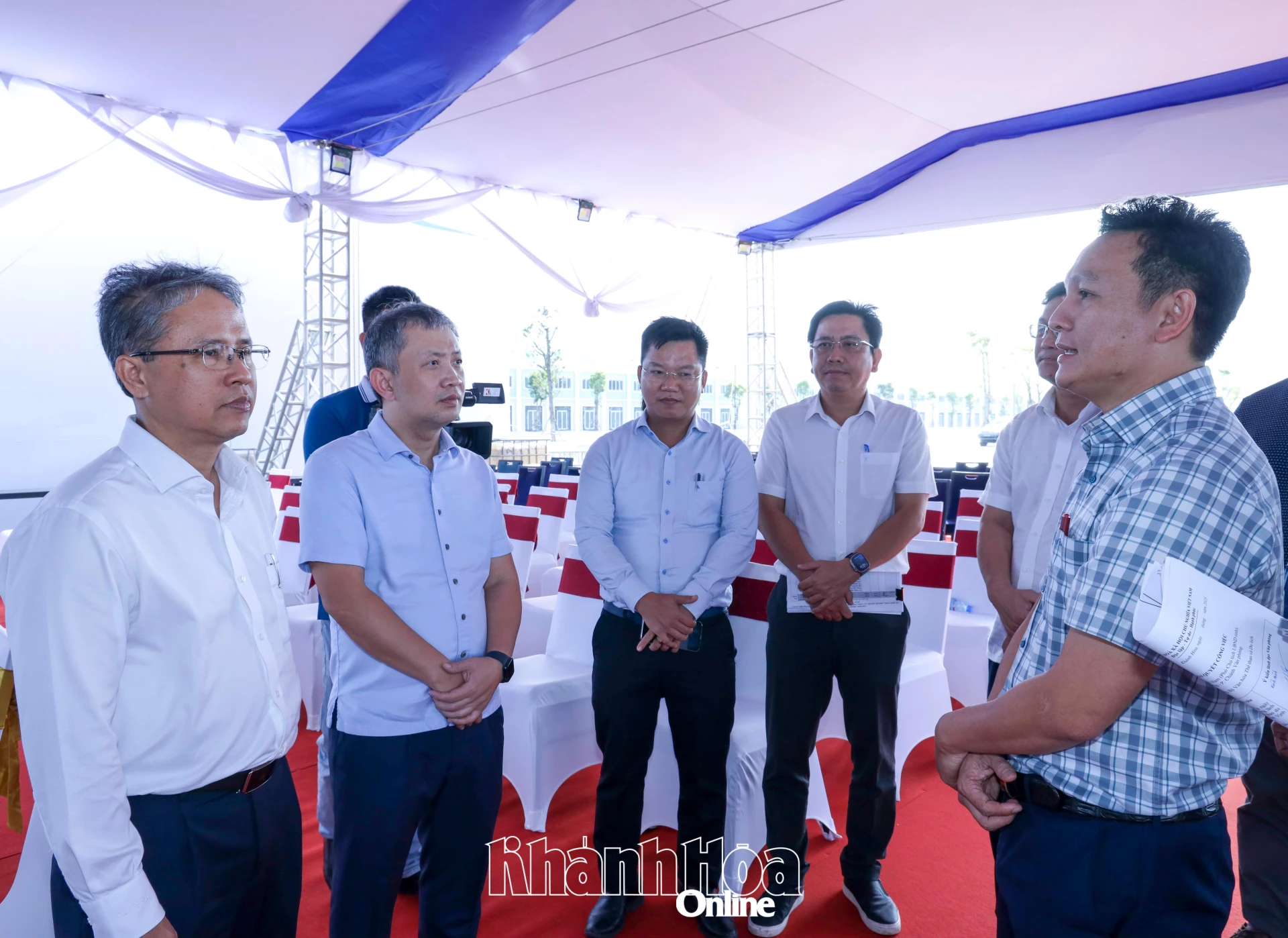 Đồng chí Trần Hòa Nam đề nghị chủ đầu tư phối hợp với các cơ quan, đơn vị chuẩn bị chu đáo cho lễ khởi công dự án.