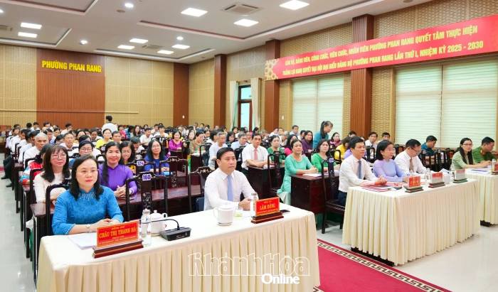 Đảng ủy phường Phan Rang tổng kết công tác xây dựng Đảng, chính quyền năm 2025