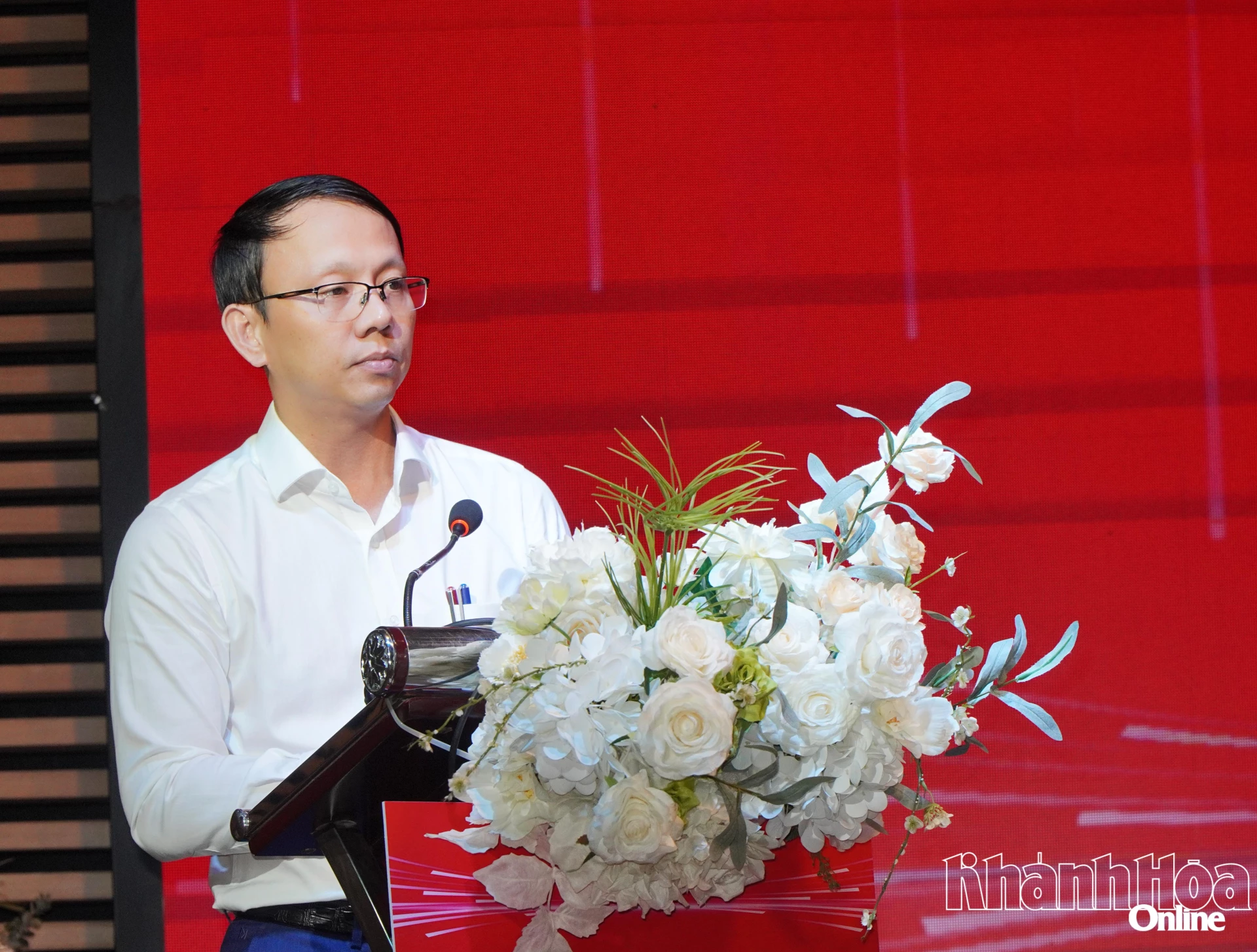 Phó Chủ tịch UBND tỉnh Nguyễn Thanh Hà phát biểu tại hội thảo.