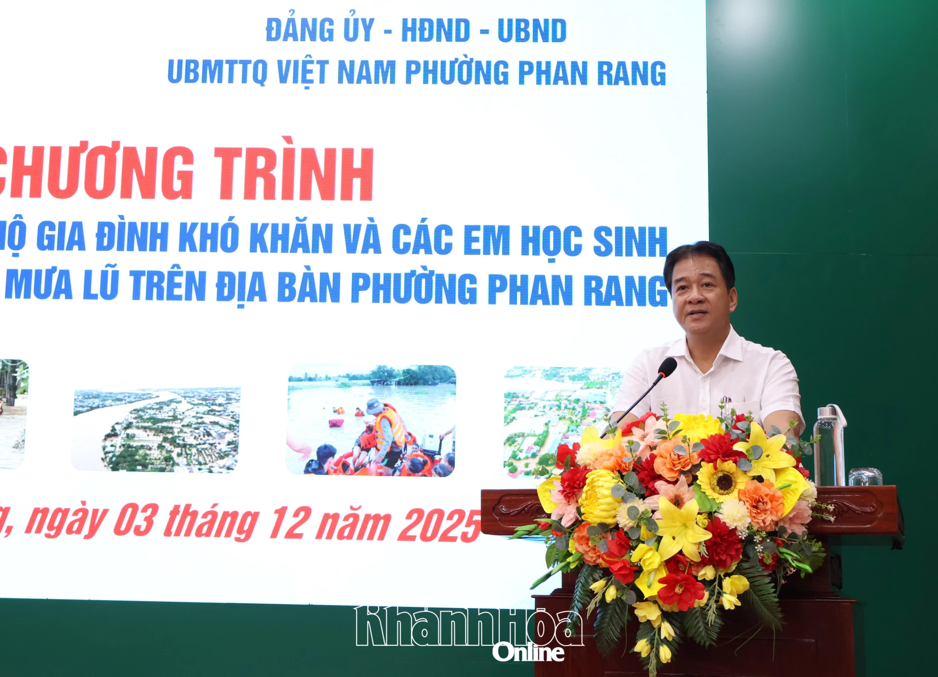 Phó Chủ tịch Thường trực UBND tỉnh Nguyễn Long Biên phát biểu tại chương trình.