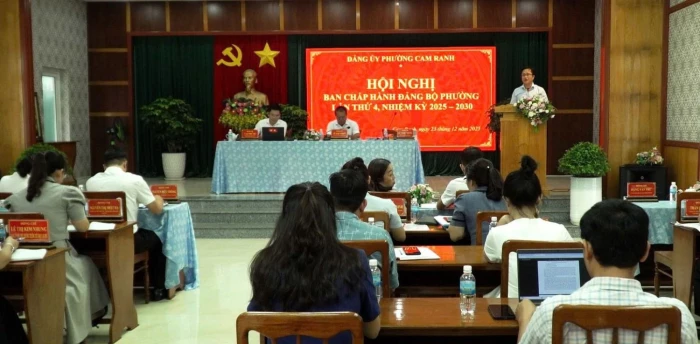 Hội nghị Ban Chấp hành Đảng bộ phường Cam Ranh lần thứ 4