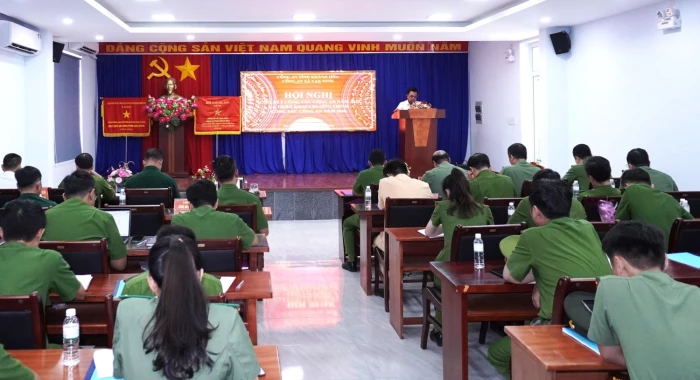 Công an xã Vạn Ninh triển khai công tác năm 2026