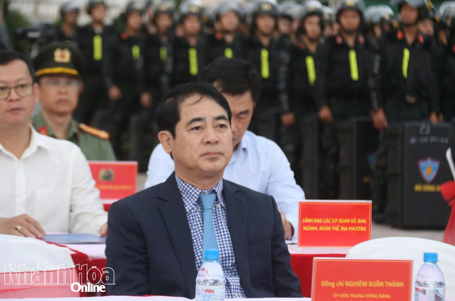 Bí thư Tỉnh ủy Nghiêm Xuân Thành tham dự buổi lễ. 