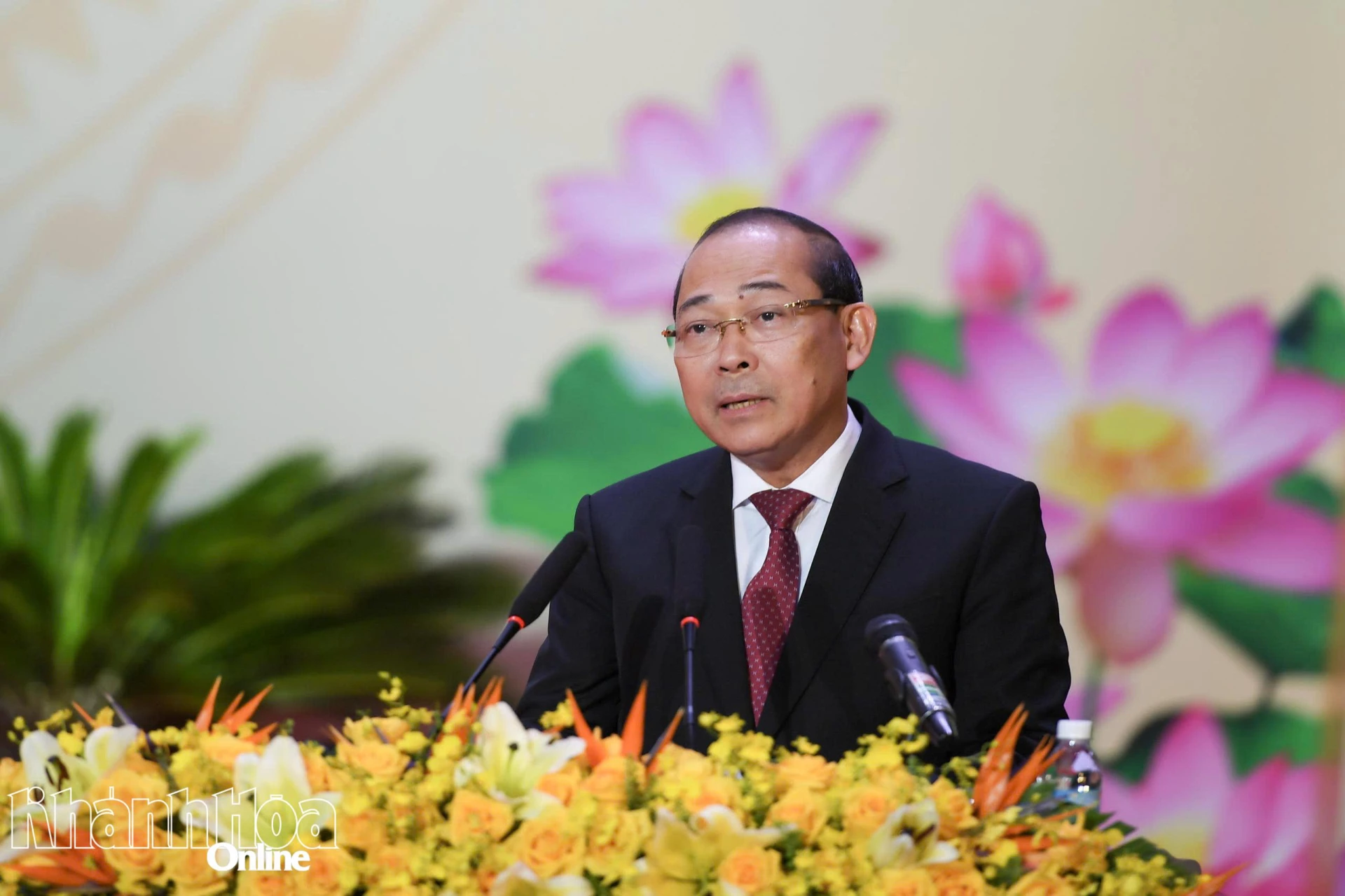 Đồng chí Hoàng Công Thủy phát biểu chỉ đạo tại đại hội.

